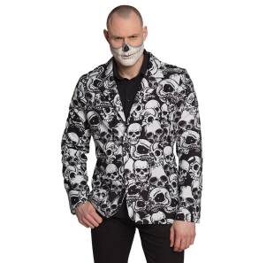 Marynarka Imprezowa Halloween Czaszki - XL 