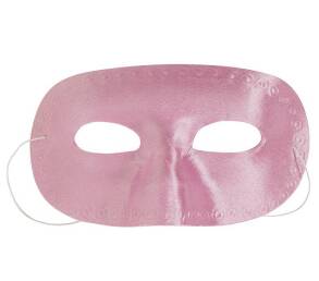 Maska na oczy kolor pudrowy róż 