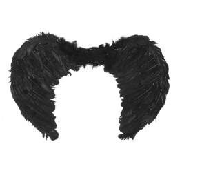 SKRZYDŁA ANIOŁA CZARNE 60X40CM