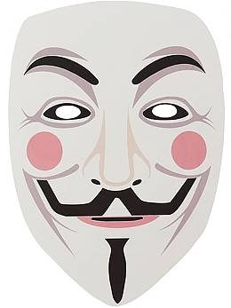 Maska papierowa Anonymous