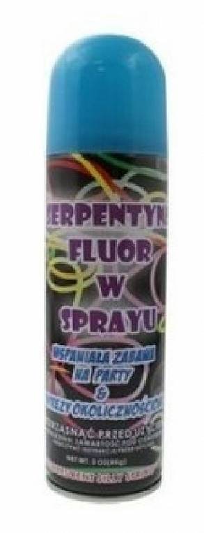 Serpentyna fluor w sprayu niebieska 250 ml