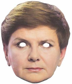 Maska papierowa Beata Szydło