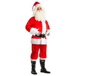 Strój Mikołaja Profesjonalny Święty Mikołaj XXL