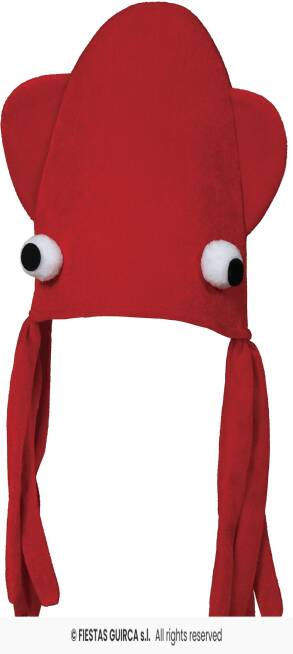 CZAPKA OŚMIORNICA CZERWONA 